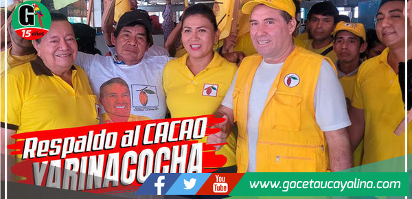 Comerciantes del mercado de Yarinacocha respaldan a Manuel Gambini Rupay