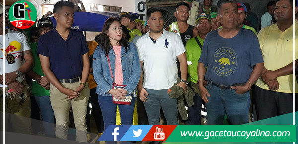 Alcaldesa de Coronel Portillo inicia el año con actividades de mantenimiento del ornato de la ciudad de Pucallpa