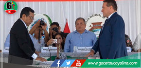 Manuel Gambini Rupay juramentó como gobernador regional de Ucayali