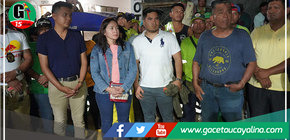 Alcaldesa de Coronel Portillo inicia el año con actividades de mantenimiento del ornato de la ciudad de Pucallpa