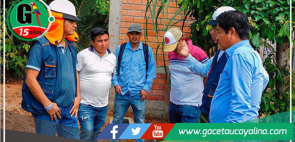Alcalde de Manantay inspeccionó obra de Agua Potable en el C.P. Nuevo San Juan