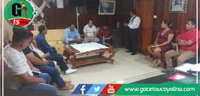 Director Regional de Transporte de ucayali se reúne con alcaldes de Tahuanía y Sepahua