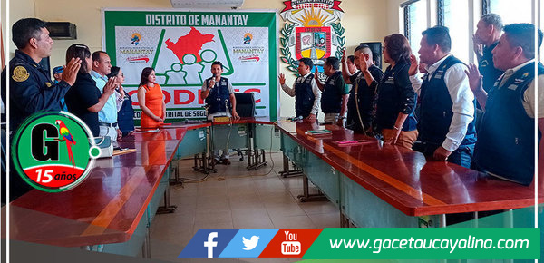 Juramentan a alcalde de Manantay como presidente del COSIDEC