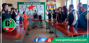 Juramentan a alcalde de Manantay como presidente del COSIDEC