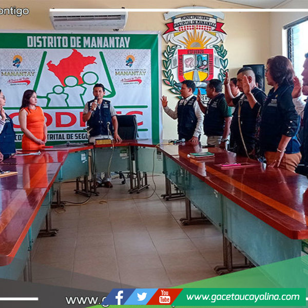 Juramentan a alcalde de Manantay como presidente del COSIDEC