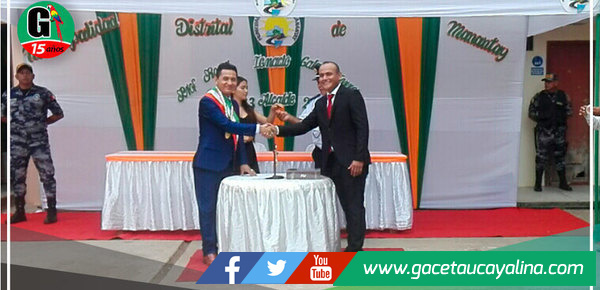Roger Galán Torres asumió como nuevo alcalde de la municipalidad distrital de Manantay