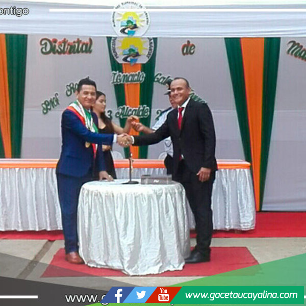 Roger Galán Torres asumió como nuevo alcalde de la municipalidad distrital de Manantay