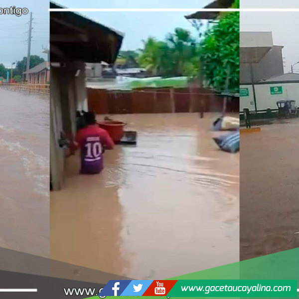 Pucallpa amaneció ayer inundada 