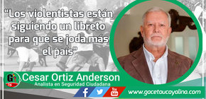 Los violentistas están siguiendo un libreto para que se joda más el país