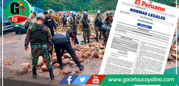 Declaran Estado de Emergencia en la Provincia de Padre Abad