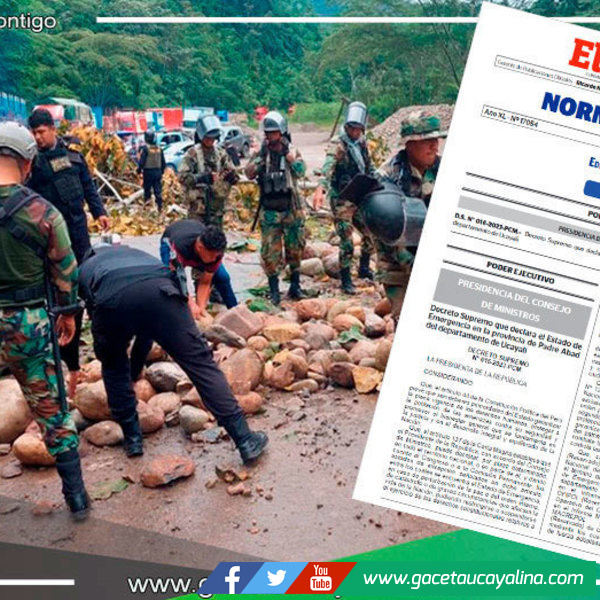 Declaran Estado de Emergencia en la Provincia de Padre Abad