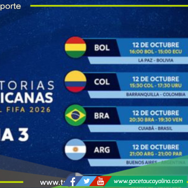 Estos son los cruces por la tercera fecha de Eliminatorias