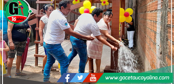 Goreu inauguró estructura que proveerá agua a más de 60 familias de Manantay