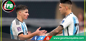 Lautaro Martínez y Julián Álvarez los dos nueves en la Selección Argentina 