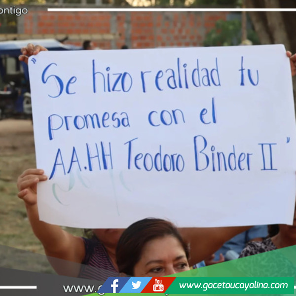 Construirán alcantarillado en AAHH Teodoro Binder II y Bena Jema