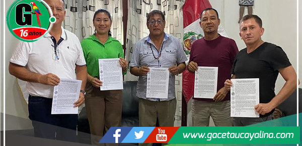 Alcalde de la Municipal Provincial de Ucayali y Alcaldes Distritales Firman Acuerdo para el Desarrollo Local