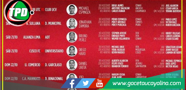 CONAR hizo oficial los árbitros que dirigirán la fecha 18 del Torneo Clausura