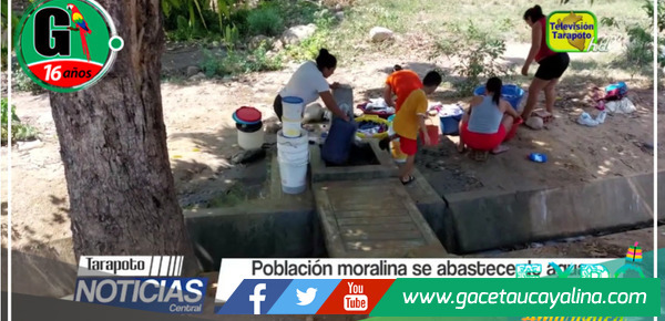 La comunidad moralina obtiene su suministro de agua 