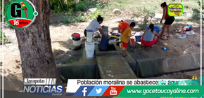 La comunidad moralina obtiene su suministro de agua 