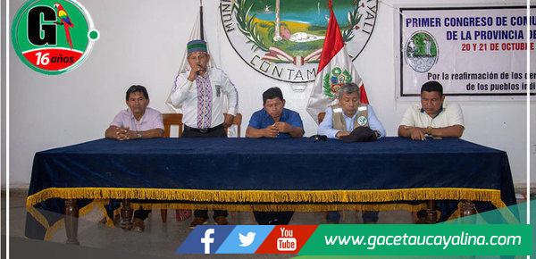 Primer Congreso Provincial de CC.NN. en la Provincia de Ucayali