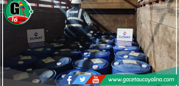 SUNAT logra decomisar 15 toneladas de insumos químicos 