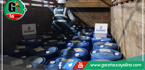 SUNAT logra decomisar 15 toneladas de insumos químicos 