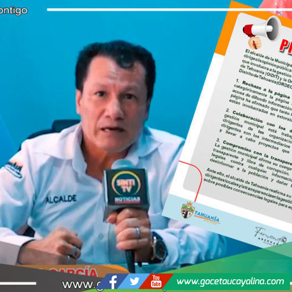 Alcalde de Tahuania desmiente difamaciones en redes sociales y reafirma compromiso con la comunidad
