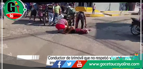 Accidente deja a motociclista herido en San Martín