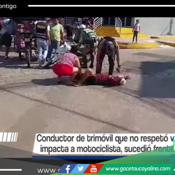 Accidente deja a motociclista herido en San Martín
