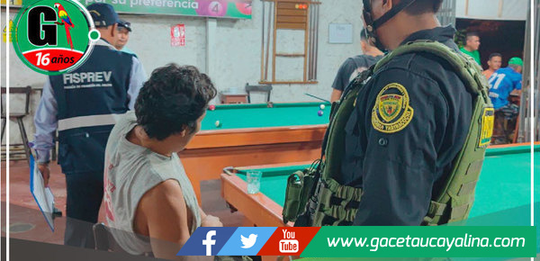 Operativo en billares de Yarinacocha garantiza legalidad y seguridad en locales comerciales