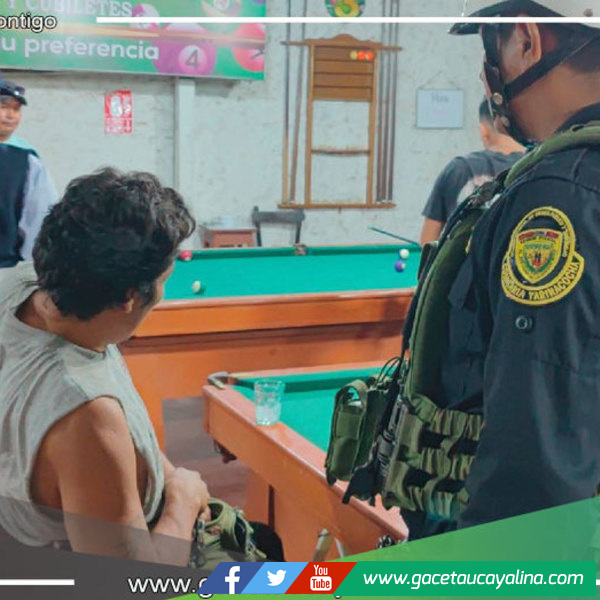 Operativo en billares de Yarinacocha garantiza legalidad y seguridad en locales comerciales