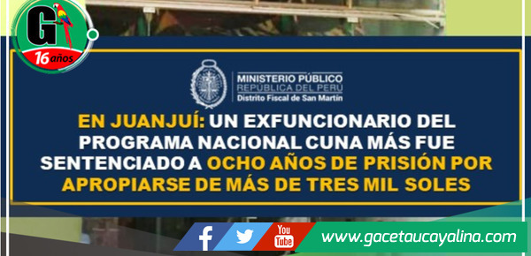 Exfuncionario de Cuna Más, condenado a ocho años de prisión por desviar fondos destinados a proveedores