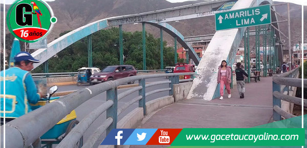 Huánuco: incrementaron a S/ 633 mil, presupuesto para refacción del puente San Sebastián