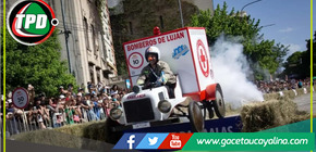 Los Bomberos de Luján ganaron la carrera de los "Autos Locos"