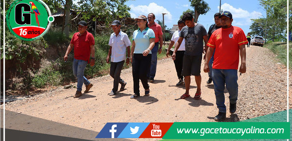 Alcaldesa MDY supervisó mejoramiento de vias en ah. Alan Sisley,  Nuevo Mundo y Caserio Dos de Mayo