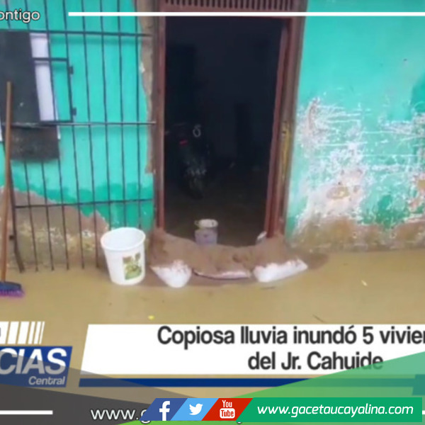 Inundaciones en Tarapoto: 5 viviendas afectadas por lluvia