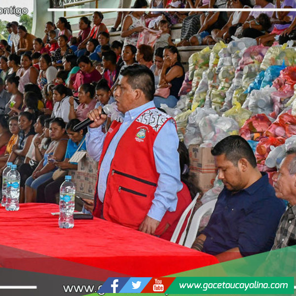 Alcalde Salcedo Ríos beneficia a pobladores de Villa Sepahua y Barrios Ribereños