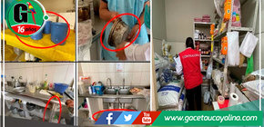 Huánuco: Encuentran utensilios en mal estado en área de cocina del Hospital Carlos Showing