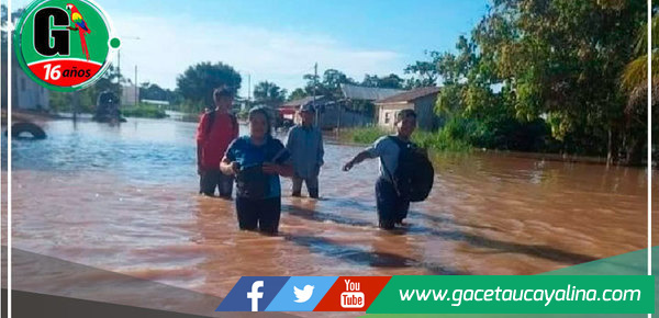 Nueva Requena: 50 casas destruidas y 193 afectadas deja inundación por desborde del río Aguaytía