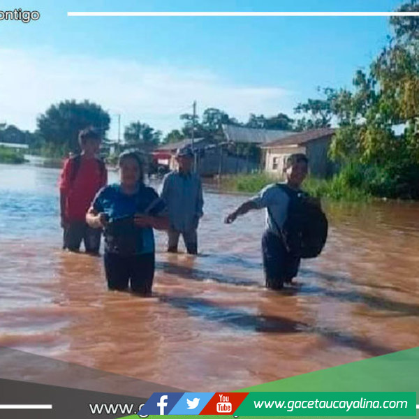 Nueva Requena: 50 casas destruidas y 193 afectadas deja inundación por desborde del río Aguaytía