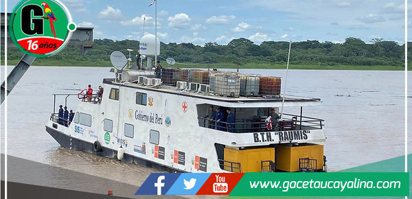 Buque Hospital "RAUMIS" zarpa para brindar atención médica en la Provincia Ucayali