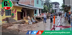 Nueva caída de pared por obras del Colector Perú desata temor entre vecinos