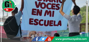 Corresponsales escolares del Diario Regional "Voces" marcan presencia en la I.E. Alberto Leveau García de Picota