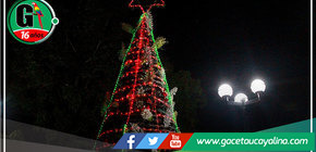 Manantay Brilla con el Encendido del Gigante Árbol de Navidad