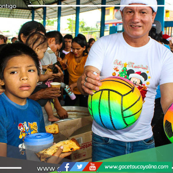 Celebración Navideña en Tahuania: Chocolatada llena de Alegría y Compañerismo