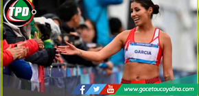 Kimberly García feliz por ganar el Tour Mundial de Marcha