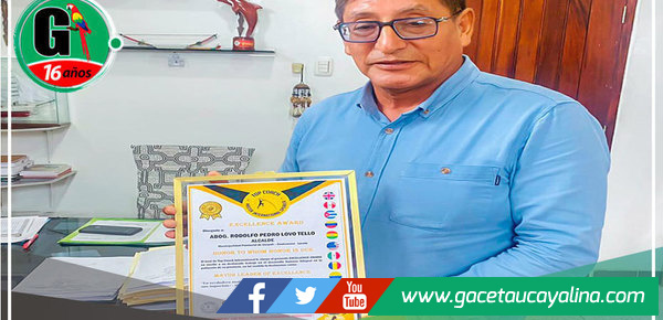 Alcalde Rodolfo Lovo Tello es reconocido como "Mayor Leader of Excellence" por TOP COACH MASTER INTERNACIONAL