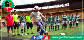 Alcalde Roger Galán participó en inauguración del campeonato de la Liga Distrital de Manantay