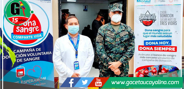 EsSalud Ucayali y Marina de Guerra del Perú realizan campaña de donación de sangre 