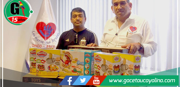 Municipalidad distrital de Capelo recibió una donación de juguetes para su comunidad